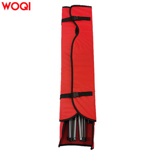 Silla plegable para acampar Woqi con toldo, portavasos, tela Oxford roja, capacidad de 150 kg, para uso en exteriores. - Product Image 2