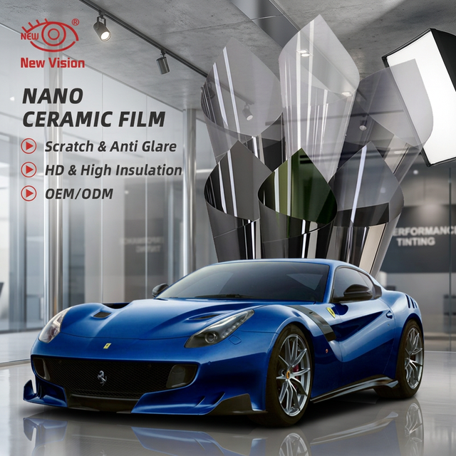 Bulk Wholesale Auto Window Ceramic Tint Film 99% Heat UV Rejection Anti Scratch Hard Coat Privacy Solar Film Roll for Vehicle