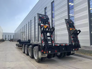 Remolque de Cama Baja de Última Generación con Cuello de Cisne Extraíble de 200 Toneladas, Remolque de Camión de Cama Baja de Tres Ejes para Arabia Saudita - Product Image 2