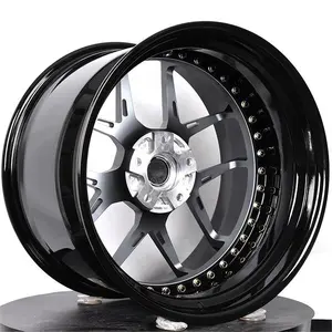 Ytd Fabriek Directe Verkoop Op Maat 16/17/18/19/21/23 Inch 5X114.3 5X120 2 Delige Concave Schotel Personenauto Gesmede Lichtmetalen Velgen