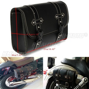 Alforjas Universales para Motocicleta, Bolsas Laterales de Cuero para Almacenamiento, Bolsa para Herramientas, para Honda/Yamaha/Suzuki/Kawasaki - Product Image 2