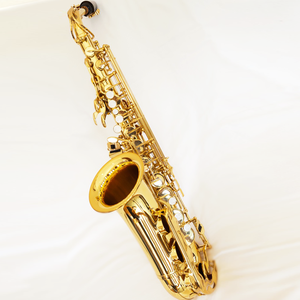 Saxophone alto Eb de haute performance, meilleur son, prix de gros chinois, laque dorée, instrument en laiton - Product Image 1