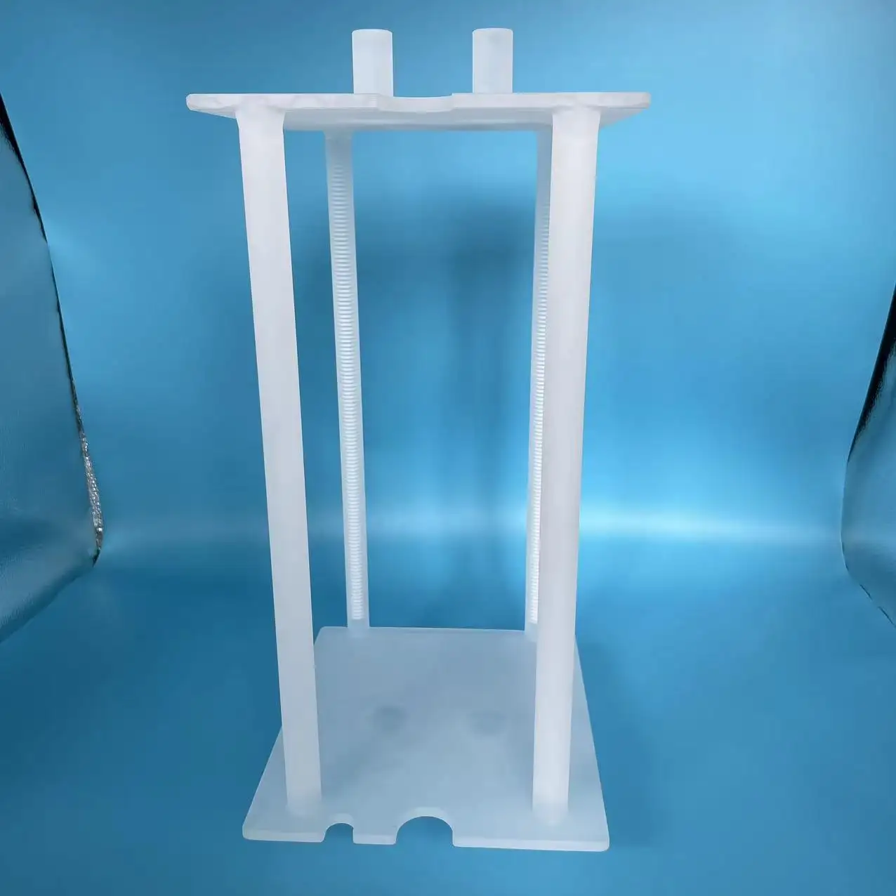 Porta-wafers para barco de quartzo fundido transparente personalizado em forma especial para forno