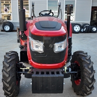 Trattore Agricolo da 60HP 70HP con Caricatore Frontale per Aratura, Raccolta, Trasporto