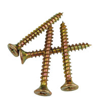 Tornillos para aglomerado de madera, cabeza avellanada, Phillips, zincados, autorroscantes, 50 mm