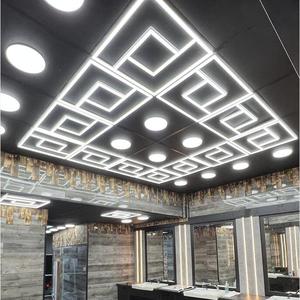 Office Ceiling <strong>T</strong> bar 42W 64W 60*60 Edge Lit Border Surface Mounted Ceiling Aluminum Led Frame Panel <strong>Light</strong> Recessed Lighting - Product Image 5