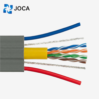 Câble plat flexible pour ascenseur avec câble en acier, câble coaxial intégré pour réseau CCTV TVVB H05VVH6-F 300/500V