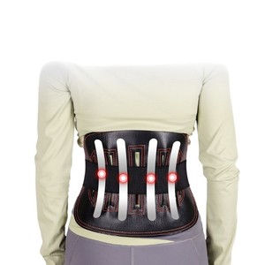 Cinturón de Soporte Lumbar con Cuatro Placas de Acero, Ajustable, Envolvente, Soporte Universal para la Cintura, Masaje Terapéutico - Product Image 1