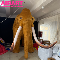 3 Metre Boyunda Uzun Peluş Şişme Mamut Özel Boyut Şişme Peluş Mamut Özel Maskot Mamut Şişmeleri