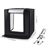 PULUZ PSE сертифицированные 40 см складной портативный 24W 5500K белый свет с регулируемой яркостью фото освещение для студийной съёмки в наборе