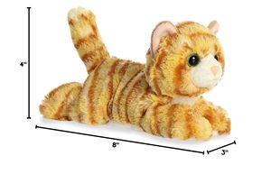 Jouet en coton à motif personnalisé de simulation de fourrure, modèle de chat Miaow Mew, faux chaton avec doublure en maille - Product Image 3