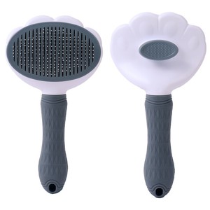 Custom Wholesale Massaging Comb Long Pin Shedding Tool Cat Dog <strong>Rabbit</strong> Bath Washable Self Cleaning Hair Grooming Pet <strong>Brush</strong> - Product Image 1