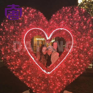 Stunning 3d Heart Arch <b>Led</b> Decorative Lighting For Shopping Mall Entrances Wedding Venues Christmas And Festival Scenes - Product Image 5