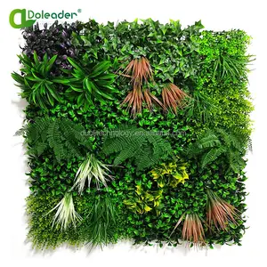 डोलेडर होम डेकोर यूवी प्रतिरोधी कृत्रिम हरी दीवार कृत्रिम पौधे की दीवार