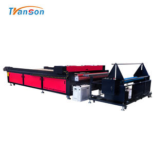 1630 máquina cortadora láser CNC Co2 de dos cabezales de alimentación automática para tela 1630 cortadora láser CO2 para tela en rollo con 100W - Product Image 5