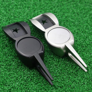 Vente en gros outil de réparation de <span class=keywords><strong>gazon</strong></span> de golf en métal blanc porte-cigare multi-outils outils de divot de golf - Product Image 5