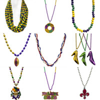 LED Mardi Gras kralenketting bulk kleurrijk oplichtende carnavalsaccessoires feestfavoren parade festival decoratie draagbaar