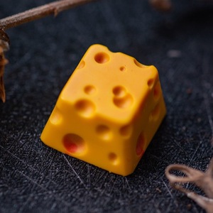 Customized ESC Personality Resin Cheese Design Yellow <strong>3D</strong> Mechanical <strong>Keyboard</strong> Single DIY Keycaps OEM - Product Image 4