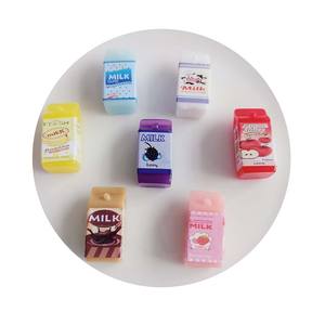 บ้านตุ๊กตาชิ้น/ล็อตสุดสร้างสรรค์ใหม่กล่องใส่นมจิ๋วสำหรับตกแต่งห้องครัวเล่นอาหาร - Product Image 4