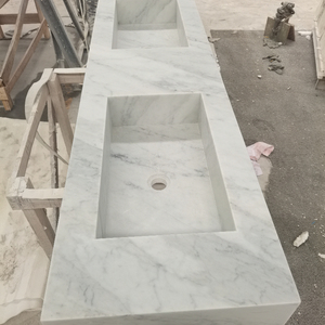 Lavabo de Mármol Arabescato Personalizado 2024 para Uso Hotelero, Diseño Moderno, Mármol Natural, Grosor de 20/30 mm, Garantía de por Vida, MOQ - Product Image 3