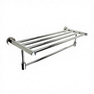 Porte-serviettes de bain en acier inoxydable de type YOTO 304, design moderne et simple, surface polie, pour hôtel et salle de bain, fixation murale - Product Image 2