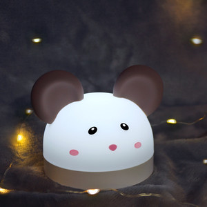 Horloge numérique de table intelligente rechargeable de haute qualité, créative, en forme de souris <span class=keywords><strong>Gulu</strong></span>, en ABS, pour enfants, chambre à coucher, veilleuse, dessin animé - Product Image 1