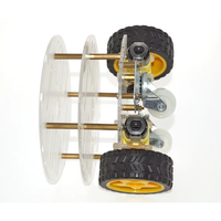 OKY5026-1 Kit de châssis de voiture robot intelligent bricolage encodeur de vitesse 2WD pour Kit de démarrage éducatif