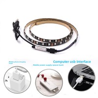 Tira de Luces LED RGB de 5V con Alimentación USB, Control Remoto, 16 Colores, 5 Metros, Cinta Flexible con Adhesivo para Retroiluminación de TV, Dormitorio