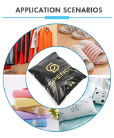 Enveloppes en polyéthylène (PE) écologiques, imperméables et de taille personnalisée pour vêtements, chaussures et chaussettes - Sacs d'expédition autocollants, recyclables et résistants aux déchirures