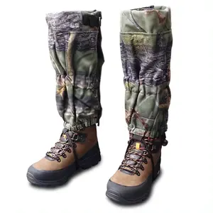 Completo regolabile in pile mimetico Pro Hunting Gaiter antivento protezione impermeabile per la parte inferiore della gamba e scarpe lunghe ghette da caccia