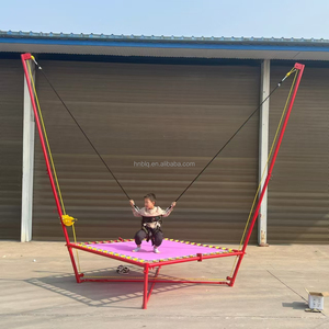 Factory Sell Upgraded Version <strong>Bungee</strong> Jumping with Rocker and Spring Outdoor Children Equipment <strong>Bungee</strong> Trampoline for Kids - Product Image 4
