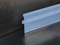 Portaetiquetas Transparente y Duradero de PVC para Borde de Estante, Portaprecios para Supermercados y Tiendas Minoristas, Señalización e Información