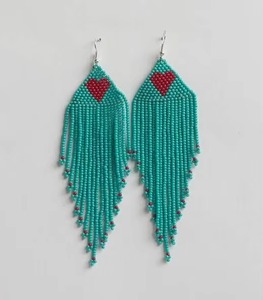 Pendientes Colgantes Bohemios con Cuentas de Proveedor Indio, Hermosas Joyas Hechas a Mano para Mujer, Ideales para Bodas, Fiestas y Festivales - Product Image 5