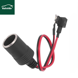 Tùy Chỉnh micro 2 cầu chì tap xì gà nhẹ hơn ổ cắm nữ 30cm chiều dài cho xe máy xe hơi-thuốc lá nhẹ hơn Adapter add-A-C - Product Image 1