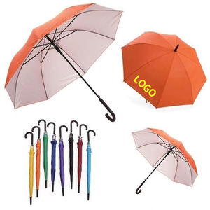 Vente chaude 22 pouces Parapluies publicitaires droits Logo personnalisable Contrôle semi-automatique pour l'usine de cadeaux d'affaires - Product Image 1