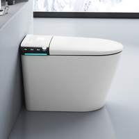 Nouvel arrivage de toilettes intelligentes une pièce montées au sol avec application téléphonique et commande vocale toilettes intelligentes entièrement automatiques et intelligentes