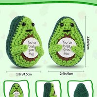 Décorations d'œufs de Pâques au crochet en forme d'avocat, mignonnes et amusantes, faites à la main, cadeaux pour les meilleurs amis, collègues, soutien émotionnel avec cartes de réconfort