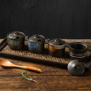 กระปุกเครื่องปรุงเซรามิกสไตล์ญี่ปุ่นย้อนยุค ขายดี พร้อมฝาปิด ดีไซน์สร้างสรรค์ เป็นมิตรกับสิ่งแวดล้อม เหมาะสำหรับใช้ในบ้าน ร้านอาหาร และปิ้งย่าง - Product Image 2