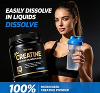 Poudre de créatine monohydrate pour améliorer la force, l'énergie, les performances athlétiques, accélérer la croissance musculaire, complément sportif pour la salle de sport