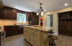 Mobili da cucina personalizzati Woodcraft nordamericani mobili da cucina classici in rovere americano