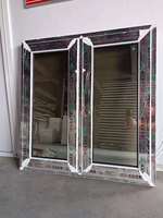 Wärmeisolierendes UPVC-Drehkippfenster mit Einfachverglasung, Grau Reflektierendes Beschichtetes Glas, UV-Beständiges Vinyl für Außenbereich, Bad und Villa
