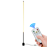 Lámparas de Pie de Esquina LED Modernas y Lujosas de 3 Colores, Estilo Nórdico, con Control Remoto, Regulable, Pantalla de PC, para Decoración de Sala de Estar