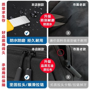 Student <b>Backpack</b> 15 Inches Waterproof <b>Computer</b> Interlayer Business Travel Lightweight Female Geometric Patterns - Product Image 4