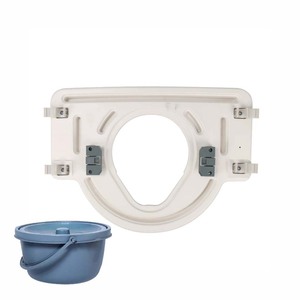 Siège d'aide à la marche avec toilettes intégrées, capacité 150 kg, siège de douche en plastique pour équipement de sécurité de salle de bain - Product Image 4