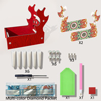Boîte de rangement pour stylos de peinture diamant, kits de rangement pour l'art diamant, boîte de rangement à domicile pour diamants de formes spéciales, décoration artistique, cadeau