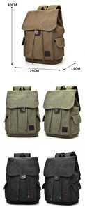 For <strong>Boys</strong> and Girls Laptop Canvas <strong>Back</strong> <strong>Pack</strong> School Backpack Bag for College Student Simple Design Men Casual Male New Backpack - Product Image 2
