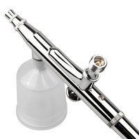 Kit aérographe professionnel BT-131 en cuivre à double action par gravité, écologique et portable, pour art corporel, nail art, tatouage, modélisation et décoration de gâteaux