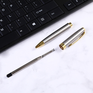 Роскошный высококачественный бренд золотой Паркер Отель черный набор ручек с пользовательским логотипом 1,0 мм спортивный мяч точечный гравировальный металлический ящик для продвижения - Product Image 5