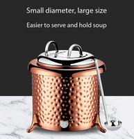 Seau chauffe-soupe électrique en acier inoxydable 304 pour buffet, pot à soupe isolé chauffant pour le petit-déjeuner d'hôtel, préservation de la chaleur