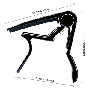 Capotasto Dedo in Metallo Alluminio Resistente per Chitarra Acustica e Basso 6/12 Corde con Logo Personalizzato e Porta Plettri - Product Image 5